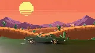Diecast 1:18 Classic Car Drive | Pixel Desert Scene | CastDiemonds