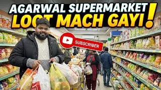 Agarwal Supermarket Loot Mach Gayi 🛒😱#AgarwalSupermarket #GroceryShopping#GroceryShopping #AgarwalS