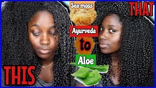 CURLS ON POP! DIY Natural Hair Deep Conditioner with ALOE VERA, SEA MOSS + Ayurvedic Powders