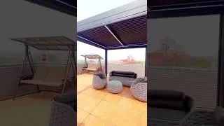 Aluminum pergola,moisture-proof and waterproof,free maintenance.#aluminum pavilion #aluminum pergola