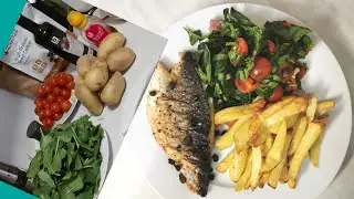 Quick And Easy Way To Make Sea Bream In Capers With Spinach Salad #healthyprotein #spinachsalad