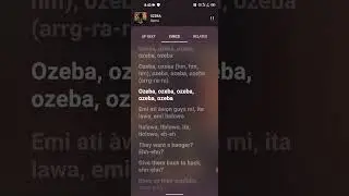 OZEBA By Rema (lyrics) #trending #lyrics #rema #ozeba