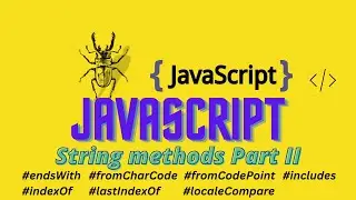Javascript String all String methods Part II