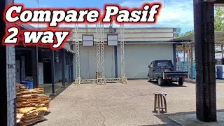 Compare pasif line array 2 way buatan GANA Audio