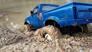 rc wpl c24 hit a runny and muddy road