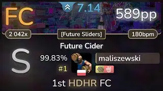 maliszewski | YUC'e - Future Cider [Future Sliders] +HDHR 99.83% (#1 589pp FC) - osu!