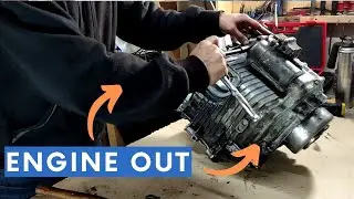 Getting the 42 year engine out Honda 250 hawk Superdream - Restore