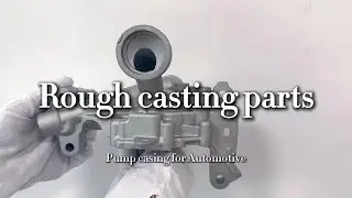 Rough aluminum casting parts: pump casing for automotive industry