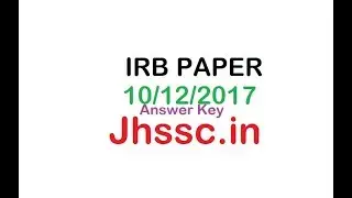 IRB PAPER 12/10/2017 SOLUTION