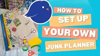 Setting up My 2026 Junk Planner - Altered Composition Book #junkjournal #gluebook