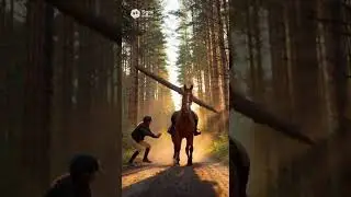 Horse Saves Owner from Falling Tree | TGM Animal Guardian Stories #animal  #funny #funnyvideo #cat