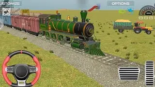 Drive train 🚂 Load stone in train  indian vehicle simulator 3d New update 
