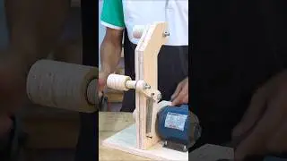 How to Make Wooden Roll Connecting with Water Pump (Part1) #woodworking #wood #woodscraft