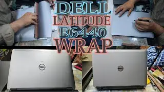 Dell laptop wrap with silver matt sheet