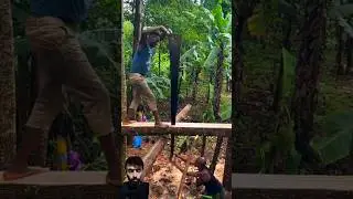 Old technique to cutting wood || wood cutting video ||  #viralvideo