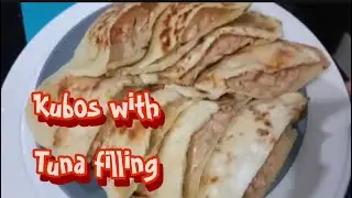 Kubos with tuna filling/kubos Arabic bread