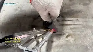 [LaserMen]Handheld Laser Welding Machine with 4 Wire Feeding Real Arc Welding Demo