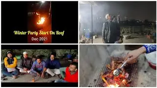 Winter Party Begin 🔥🔥 | DEC 2021 | KITE Flying & BBQ On My Roof @thewashifkiteemporium