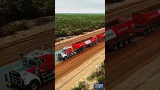 Australia&rsquo;s Road Trains 🚚➡️🚂 The World&rsquo;s Longest Trucks in the Outback | 4K UHD Shorts