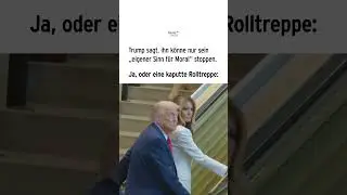 Trump sagt, ihn k&ouml;nne nur sein &bdquo;eigener Sinn f&uuml;r Moral&ldquo; stoppen. | heute-show #shorts