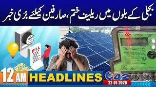No Relief for Illegal Solar Power Generation | 12AM News Headlines | 22 January 2026 | City 42