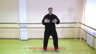 Тайцзицюань, Цигун, Ушу, Стояние столбом  тайцзи //  Tai Chi Basic wushu qigong taiji Zhan Zhuang
