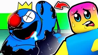 RAINBOW FRIENDS BLUE BECOMES *CORRUPTED* (BLUE.EXE ORIGIN STORY BLOCKY REACTION)