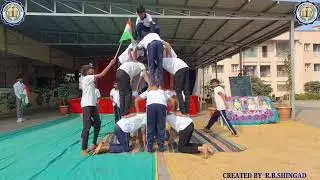 Piramid dance performance by kapalsadi primary school #republicday #dance #school 