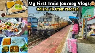 My First Train Journey Vlogs‌ Hirakud Ex|| संबलपुर से मथुरा ट्रेन यात्रा‌ 3ACमें मिला स्वादिष्ट खाना