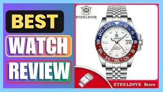 Best STEELDIVE SD1993 White Dial 60 Clicks