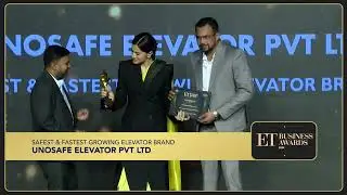 Proud Moment UNOSAFE ELEVATOR PVT LTD Receives ET Business Award