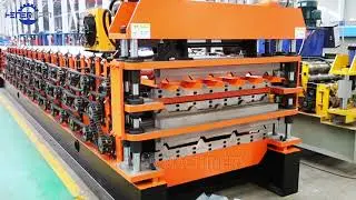✨HENER MACHINERY✨Three/Triple layer roof machine💁🏻&zwj;♀️🏘️💝 Violet +86 19031678838