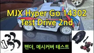 MJX Hyper Go 14302 TestDrive 2nd - Dust Cover, fender installed