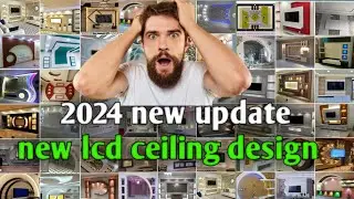 LCD ceiling design 2024/wall lcd ceiling design/ top beautiful cheap cost tv wall uniq design
