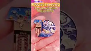 UV printer printing Epoxy Badge Popular printing industries#uvprinting #largeformatuvprintingmachine