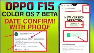OPPO F15 ANDROID 10 UPDATE DATE , WITH PROOF , OPPO F15 LATEST UPDATE , OPPO F15 ANDROID 10 UPDATE