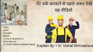 🚧 Complete Paint Work Guide - Quantity, Rates, Safety & Practical Knowledge! 🚧