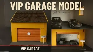 I made a Mercedes Garage model out of cardboard #diycrafts #craft #mercedes