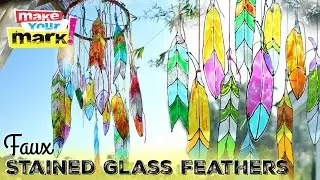 How To: Faux Stained Glass Feathers