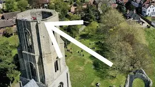 122ft up! on top of Wymondham Abbey - Drone