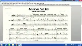 American Dad Theme Song - Drumline Arrangement (( ONLY Instrumental INTRO Track ))
