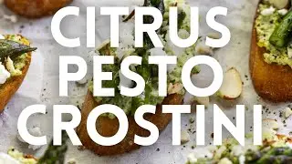 Citrus Pesto Crostini