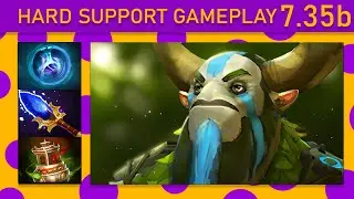 ⭐Kitrak Nature's Prophet 30+ K/A! Hard Support Gameplay 7.35b - Dota 2 Top MMR