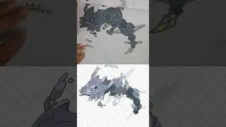 Mega Steelix/My Drawing vs Real Image/#pokemon #steelix #mega #mydrawingexhibition