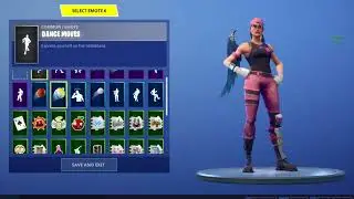 Fortnite Rose Team Leader, and Warpaint showcase.