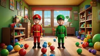 Six Toy Soldiers March in a Row | Soldier Song for Kids | Counting Rhymes and Toy Parade Songs