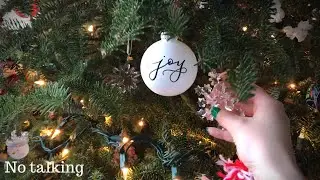 🎄Tapping & Scratching around a Christmas-y Living room! • ASMR • No Talking
