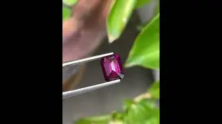 2.55 carats | Vivid Royal Purple Garnet | Natural Gem from Tanzania #viral #gemstone #shorts