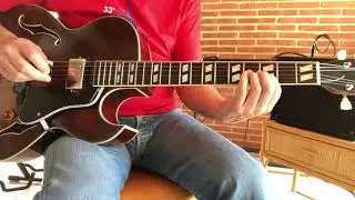 STANDFORD FAT BOY 75 Jazz guitar. Rhythm changes.