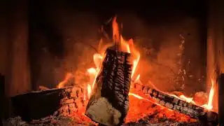 Burning Fire 6.5 Hours | Cozy Fireplace Sounds for Deep Sleep & Relaxation